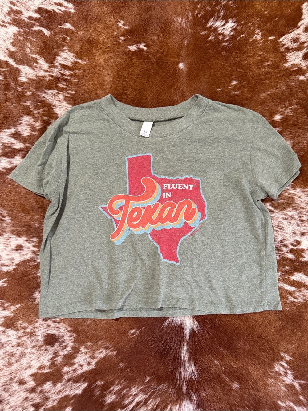 Fluent in Texan Green Graphic Tee